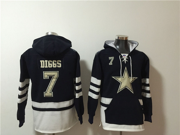 Men's Dallas Cowboys #7 Trevon Diggs Black Ageless Must-Have Lace-Up Pullover Hoodie Men's Dallas Cowboys #7 Trevon Diggs Black Ageless Must-Have Lace-Up Pullover Hoodie